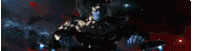 a blurred image of a superhero standing in the middle of a dark room .