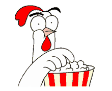 chicken bro eat watching movie time popcorn