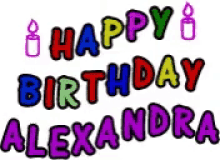 Happy Birthday Alexandra Alexandra GIF - Happy Birthday Alexandra Happy Birthday Alexandra GIFs