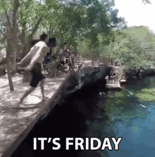 Its Friday Jump GIF
