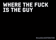 a purple background with lightning and the words " where the fuck is the guy " on it