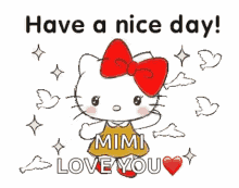 Have A Nice Day Hello Kitty GIF