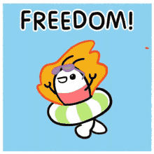 Freedom Running GIF
