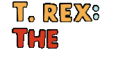 a logo for t. rex predator is shown on a white background