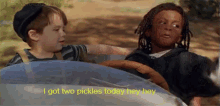 I Got Two Pickles Today GIF - Twopickles Little Rascals GIFs