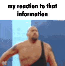 my reaction to that information meme big show