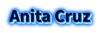 the name anita cruz is displayed in blue letters