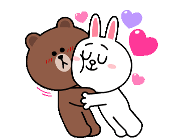 Love Hug Sticker - Love Hug Bear Stickers