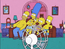 The Simpsons Hot Weather GIF