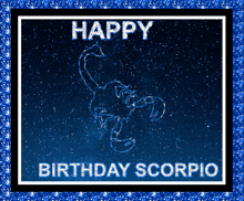 Happy Birthday Scorpio GIF