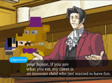 a pixel art of a man in a suit with the name edgeworth