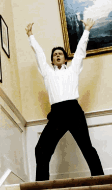 Happy Mood Love Actually Dance GIF - Happy Mood Love Actually Dance Hugh Grant Dance GIFs