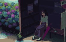 Pixel Art Waiting GIF - Pixel Art Waiting Bus Stop GIFs