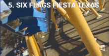 six flags fiesta texas looping hanging cart loop the loop turning