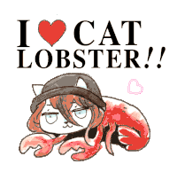Cat Lobster Sticker - Cat Lobster Catlobster Stickers