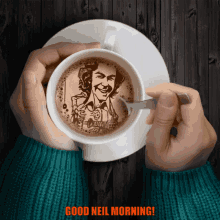 Neil Diamond Morning GIF - Neil Diamond Morning Coffee GIFs