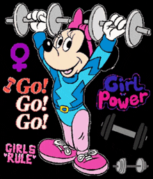 minnie mouse training exercise feminism girl power