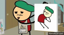 painting cyanide and happiness moves dance dancing party