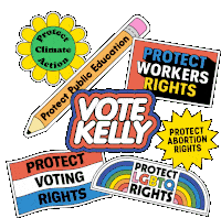 Vote Arizona Election Sticker - Vote Arizona Election Mark Kelly Stickers