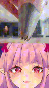 a close up of a person holding a bird and a close up of a girl 's face .