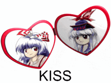 Touhou Kiss Mokeine Kiss GIF - Touhou Kiss Mokeine Kiss Fujiwara No Mokou GIFs