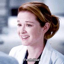 Greys Anatomy April Kepner GIF - Greys Anatomy April Kepner Im Thrilled GIFs