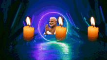 Modi Mantra Corona Bhagana Ha Praying GIF - Modi Mantra Corona Bhagana Ha Praying Candles GIFs