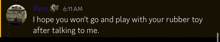 a screenshot of a conversation between a person and another person