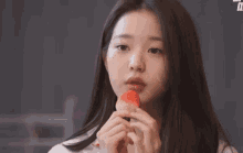 Wonyoung Strawberry GIF - Wonyoung Strawberry Cute GIFs