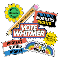 Vote Michigan Election Sticker - Vote Michigan Election Election Stickers