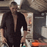 Great Khali In The Kitchen Pan Caught Fire GIF - Great Khali In The Kitchen Pan Caught Fire GIFs