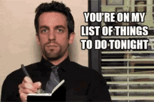 List Of Things To Do GIF - The Office Ryan Pick Up Lines GIFs