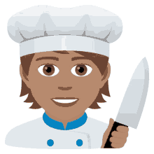 cook joypixels chef culinarian knife