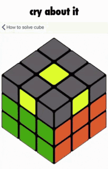 Cry About It Rubiks Cube GIF - Cry About It Rubiks Cube Rubiks Cube Cry About It GIFs