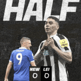 Newcastle United F.C. Vs. Leicester City F.C. Half-time Break GIF - Soccer Epl English Premier League GIFs