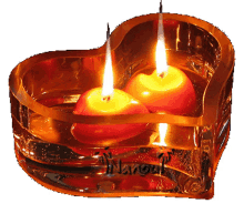 candle heart