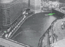 upvote saint patricks day chicago river green water