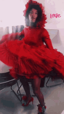 Dress Red GIF - Dress Red Spin GIFs