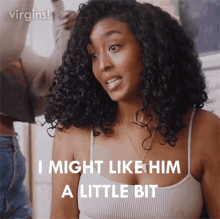 I Might Like Him A Little Bit Aby GIF - I Might Like Him A Little Bit Aby Virgins GIFs