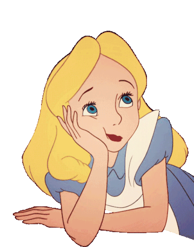 Alice In Wonderland Bored Sticker - Alice In Wonderland Bored Waiting Stickers