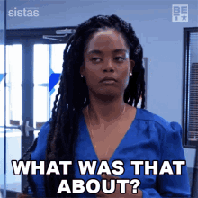 What Was That About Sabrina Hollins GIF - What Was That About Sabrina Hollins Sistas GIFs