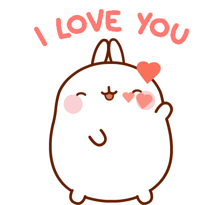 Molang Love Sticker - Molang Love Stickers