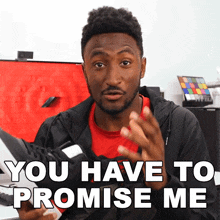 You Have To Promise Me Marques Brownlee GIF - You Have To Promise Me Marques Brownlee I Need A Promise From You GIFs