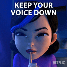 Keep Your Voice Down Claire Nuñez GIF - Keep Your Voice Down Claire Nuñez Trollhunters Tales Of Arcadia GIFs