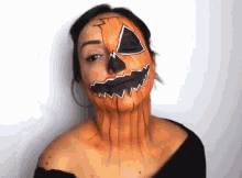 face painting debora spiga debby arts halloween makeup tongue out