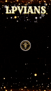 a poster for lpvians shows a circle of coins with stars on them