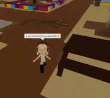 a cartoon character says u are bombed by jessicast4rx in a video game