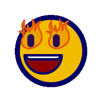 Fire Eyes Sticker