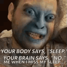 Gollum Sleep GIF - Gollum Sleep Insomnia GIFs