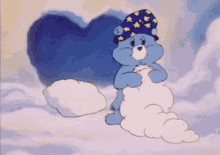 sleep blue bear aesthetic